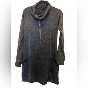 Kuhl ELIA Blue Cowl Neck Sweater Dress